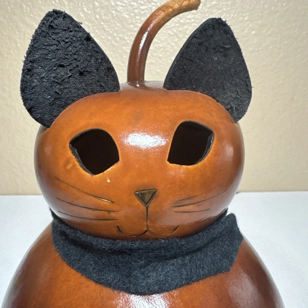 Meadowbrooke Gourds - Cat With Scarf 9
